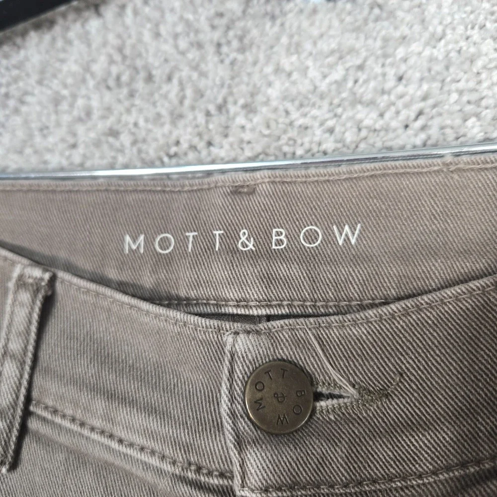 Mott & Bow Jeans Slim Mens 33x32 (fits 34x31.5) Gray Grey